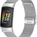 WITHit Stainless Steel Mesh Band for Fitbit Charge 5