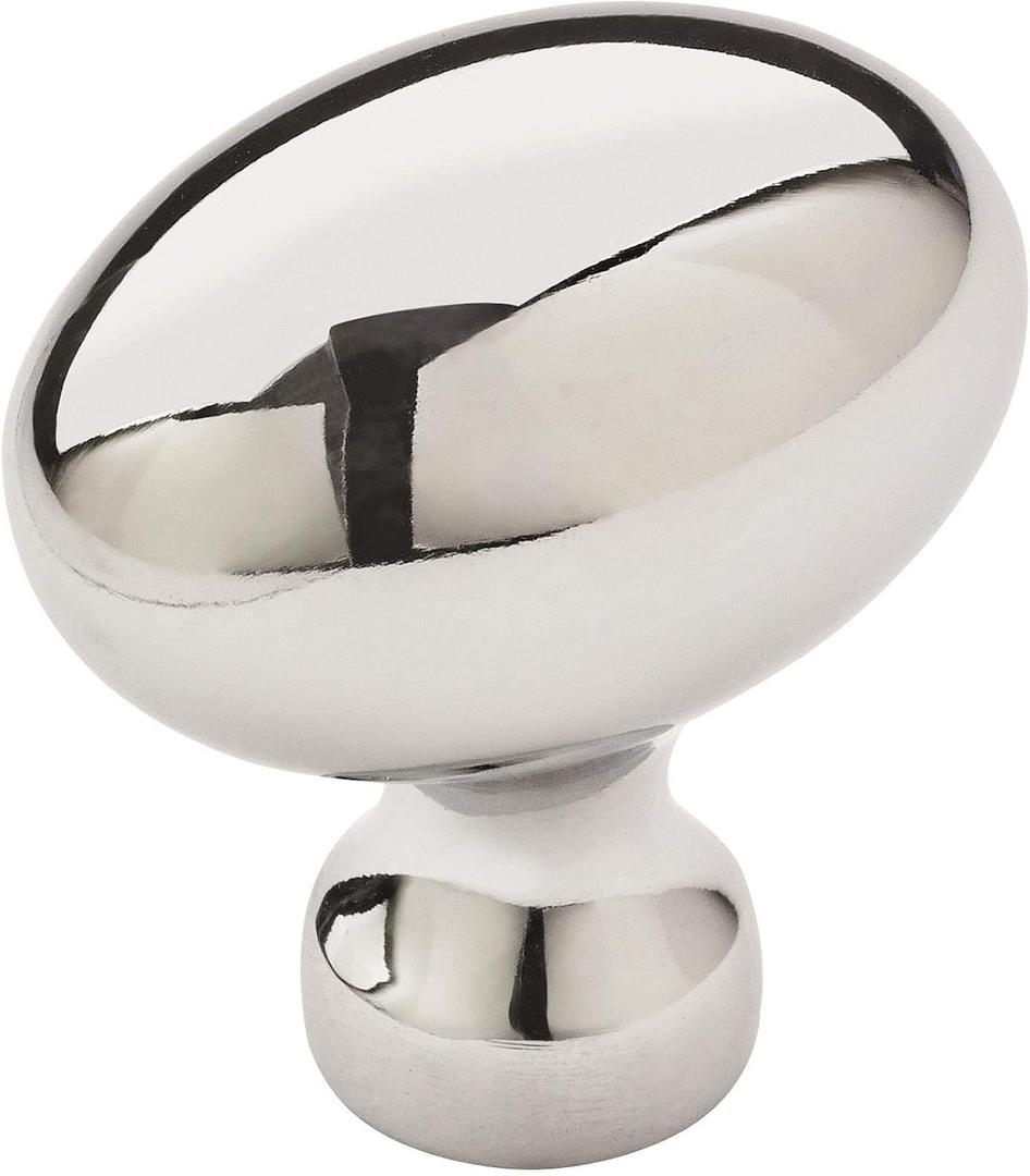 Amerock | Cabinet Knob | Polished Chrome | 1-3/8 inch (35 mm) Length | Vaile | 10 Pack | Drawer Knob | Cabinet Hardware