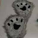 Pair mittens outfits for girls outfit for girls paws gloves hanging neck gloves Half- finger gloves