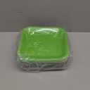 120 Pieces Green Party Theme Decorations Square Paper Plates Birthday Party Cake Dessert Plates(Green,9 Inch)