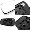 LHCDQSKCW Compatible with Nissan Kicks 2018-2024, Versa 2020-2026, LEAF 2018-2025, Passenger Right Side Mirror Glass, Rear View Mirror with Backing Plate