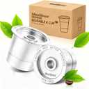 Meolibour 2 Pack Reusable K Cups Coffee Pods for Keurig 1.0: Stainless Steel Refillable K Cup - Reusable Coffee Filter for Keurig 1.0 Coffee Maker, Eco-Friendly, Innovative Design