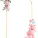 Metal Arch Backdrop Stand 6.6FT Gold Wedding Arch Backdrop Stand, Balloon Arch Frame for Wedding Birthday Party Baby Shower Graduation Ceremony Decor
