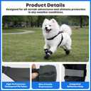 Winter Dog Boots with Leg Protection, Non-Slip Sole for Small & Medium Dogs - Waterproof Adjustable Straps, Paw Protector for Outdoor Walking & Hiking (S)