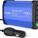 ALLWEI 300W Car Power Inverter, DC 12V to 110V AC Converter Car Plug Adapter Outlet with 27W PD USB-C & 18W USB-A Fast Charge, Car Cigarette Lighter Charger for Phone, Laptop, Tablet - Blue