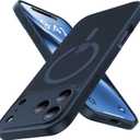 Magnetic Shockproof for iPhone 17 Pro Max Case,[Camera Protection][Compatible with Magsafe][Non-Slip][Mil-Grade Protection]Slim Translucent Matte Phone Case for iPhone 17 Pro Max,Midnight Blue