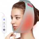 Face Heating Pad for TMJ Pain Relief, USB Heated Wrap for Jaw, Wisdom Teeth Recovery, 3 Adjustable Heat Settings, Reducing Symptoms of Jaw Clicking, Relaxing Face Muscles (Non-Rechargeable) (Blue-gray)