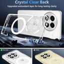 MSOTES for OnePlus 15 Case Compatible with MagSafe, Built-in 3000 Gauss Ultra Strong Magnetic, TPU Airbag Bumper & Anti-Yellowing Hard PC Back Slim Thin Phone Cover for One Plus 15 (Clear)