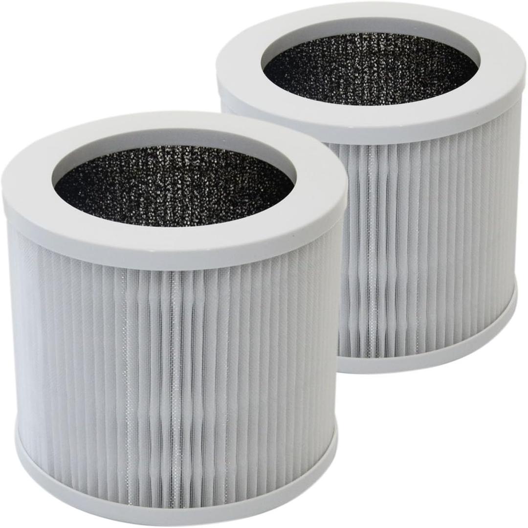 PUREBURG Replacement HEPA Filter Compatible with VEWIOR A1 HQSC-50 HQKJ-80,AMEIFU AP01W, KOIOS HQKJ-50, Tailulu HQZZ-60 PUR0003 Air Purifiers, 2-Pack H13