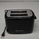 Toastmaster 2-Slice Cool Touch Toaster, Black with Stainless Accent