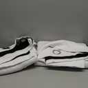 NICETOWN 100% Blackout Window Curtain Panels, Cold and Full Light Blocking Drapes with Black Liner for Nursery, 84 inches Drop Thermal Insulated Draperies (White, 2 Pieces, 52 Wide Each Panel)