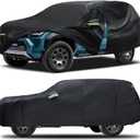 Car Cover Custom Fit for Toyota 4Runner 1995-2025,6 Layers Truck Cover Waterproof All Weather for Automobiles, Outdoor Full Exterior Cover, Rain, Sun, Wind Protection, Black