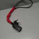 KAYCENTOP Car Steering Wheel Lock, Seat Belt Lock, Anti-Theft Device, Max 17 Inch Length, Small and Light-Weight, Multi-Functional, Fit Most Vehicle, SUV, Golf Cart Security (Red)