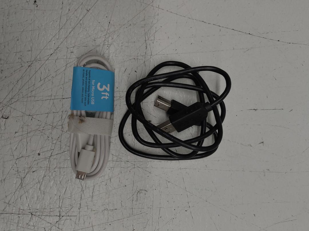 3Ft Chargers Black/White 2pc for micro USB