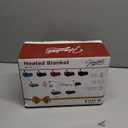 Homemate Heated Blanket Electric Throw - 50"x60" Heating Blanket Throw 1/2/4/6/8 Hours Auto-Off 10 Heat Level Over-Heat Protection Flannel Sherpa ETL Certification (01 - Light Grey)