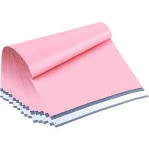 UCGOU Poly Mailers 24x24 Inch Light Pink 50 Pack Extra Large Shipping Bags Strong Thick Mailing Envelopes Self Seal Adhesive Waterproof and Tear Proof Boutique Postal for Clothing Quilt and More