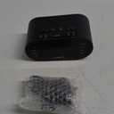 Timex Alarm Clock for Bedroom with FM Radio and 10 Station Presets, Clock Radio with Dual Alarms, USB Charger, Large Display, Sleep Timer, and Snooze  Black (T232B)