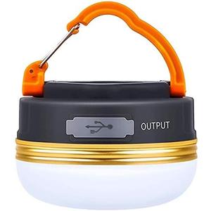 Censinda LED Camping Lantern, Rechargeable & Portable Tent Light, 300LM,3 Light Modes,1800mAh Power Bank,with Magnet Base,Electric Lantern Flashlight for Camping/Hiking/Fishing/Hurricane/Emergency Pack of 2