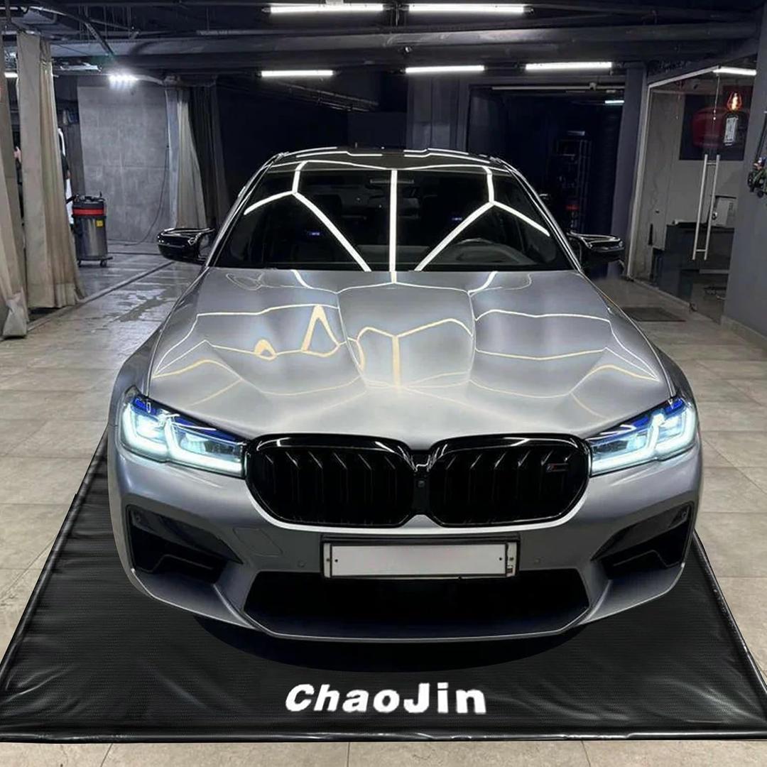 Auto Floor Mats for SUV/Truck, Containment Garage Car Mat for Snow, Mud, Rain(8ft 6in x 20ft), Black