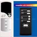 Replacement Remote Control for DeLonghi Ceramic Tower Heater Fan 158002 TCH7690EDR TCH7690ER TCH6690ER TCH7090ER TCH7090ERM TCH7090ERL DCH5090EL DCH5090ER DCH5090EM DCH5915ER