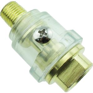 TAODAN 1/4 Inch NPT Automatic Mini In Line Oiler Air Compressor Oil Lubricator for Universal Air Tool Inlet Connector