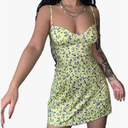 Giffor Dresses for Women 2025 Elegant Summer Floral Boho Dress Dollar Square Neck Strapped Swing Sundress Long Maxi Outfits M