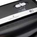 Amazon Basics 6-Sheet Cross-Cut Paper and Credit Card Shredder with 3.8 Gallon Bin, Shreds Staples, Black