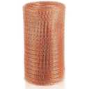 Gisafai 8'' x 150 ft Copper Mesh Rodent Control Copper Wool for Slugs Rustproof DIY Hole Filler Pure Wire Mesh for Bat Snail Bird Pest Rodent Control Gap Blocker Fill Fabric Hole Gardening(1 Roll)
