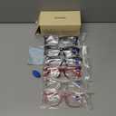 CCVOO 6 Pack Blue Light Blocking Reading Glasses, Anti Headache/Glare/Eye Strain Readers Computer Eyeglasses Women/Men (6 Pack Mix,4.00)