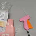 Stitch Gun for Clothes - Handheld Stitch Gun Quick Clothing Fixer - Tagging Gun - Includes 6 Needle, 1000 Black Fasteners & 1000 White Fasteners (Pink,Orange)