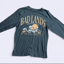 Bad Lands South Dakota Long Sleeve T-Shirt Men Size Small Gray