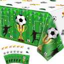 6 Pack Soccer Party Tablecloth Soccer Birthday Decorations Sports Party Table Covers Football Table Cloth Football Themed Birthday Parties Decorations for Sport Themed Parties Supply 51 x 86 Inch
