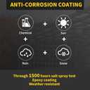 Wood Screws 1-1/2 Inch, FIXLINK Deck Screws #8 x 1-1/2", 150 PCS, Epoxy Coated, T25 Star Bit Above 1500 Hour Salt Spray Coating Outdoor Decking Screws Excellent Rust Resistant for Outdoor Wood Fence