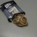 FESHFEN Large Messy Bun Hair Piece - Wavy Synthetic Chignon Scrunchies Elastic Ponytail Hair Extensions Thick Hairpieces for Women, Sunny Blonde 1.94oz