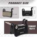 BUCKLOS Bike Disc Brake Pads - Bicycle Disk Brake Pads for Zoom/Shimano Deore XT XTR LX SLX Hone Alfine Saint for Ebike/Mountain Bike/Electric Bike/Road/Scooter