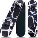 Skateboard,31 x 8 inch Complete Skateboards for Beginners,8 Layer Maple Concave Cruiser Trick Skate Board for Kids,Teens,Adults, Standard Skateboard