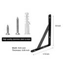 Medach Shelf Brackets 18 Inch x 12 Inch, Heavy Duty Shelf Brackets 4 6 8 10 12 14 16 18 20 Inch, L Brackets Heavy Duty for Shelf Support