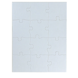 12 Blank Jigsaw Puzzles– 8.5 x 11 Inch, 12 Pieces Each – Hygloss DYI Party invites, Perfect for Decorating, Kids' Activities, Arts & Crafts or Party Favors - Puzzle Pieces to Draw On for Crafts