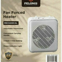 Pelonis PSH08F1AWW 1500W 3-Speed Electric Fan-Forced Space Heater, White