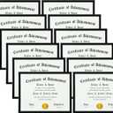 ELSKER&HOME 8.5 x 11 Frame Black 12 Pack, Certificate Award Document Diploma Frame Multi Pack, 8.5x11 Picture Frame for Wall & Tabletop Mounting in Horizontal or Vertical Format