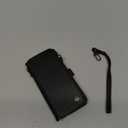 Defencase Compatible with iPhone 14 Pro Case Wallet with RFID Blocking Card Holder for Women Men, Soft PU Leather Magnetic Snap Flip Zipper Strap Wallet Phone Case Fit for iPhone 14 Pro 6.1", Black