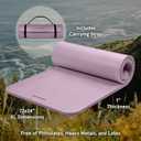 Retrospec Solana Yoga Mat 1" Thick w/Nylon Strap for Men & Women - Non Slip Exercise Mat for Home Yoga, Pilates, Stretching, Floor & Fitness Workouts