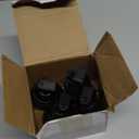 Sratte 4 Pcs Plastic Hand Grenades with Realistic Sound Effects and Flashing Light, Fake Grenades Military for Army Role Play Prop (Black)