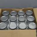 VERONES Wide Mouth Mason Jars 22oz, 12 Pack 22 oz Wide Mouth Mason Jars with Lids and Bands, Ideal for Jam, Honey, Wedding Favors, Shower Favors