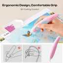 Caydo Wired Electric Diamond Painting Pen (Plug-in Use), E-Painter for Diamond Painting - Ergonomic Vacuum Tool with 2-Tips, Diamond Art Accessories Tools for Setting Diamonds Without Wax (Pink)