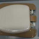 Mayfair by Bemis Round Soft Toilet Seat Bone Never Loosens Removes for Cleaning
