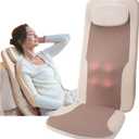 Mynt FSA HSA Eligible Foldable Back Massager, Chair Massager with Soothing Heat, Flexible Massage Chair Pad with Soft S-Curve Longer Track Adjustable Pillow for Diverse Body Contours, FSA/HSA Approved