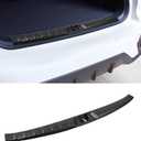 Interior Rear Bumper Protector Guard Accessory Trim Cover Anti-Scratch Resistant Trunk Door Entry Guards Compatible for Subaru Forester 2019-2024 (for Subaru Forester 2019-2024 (Carbon Fiber))