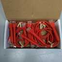 Everest Ultra Slim Cat6a Ethernet Patch Cables 1ft (10-Pack) Red - 10GB Cat 6a Patch Cable - Bendable, Flexible & Thin Ethernet Cable - Space Saving 32AWG 550MHZ Cat6a Cables - 100% Copper Wires
