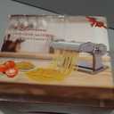 Sailnovo Pasta Maker Machine, 180 Roller Pasta Maker, 9 Adjustable Thickness Settings 2-in-1 Noodles Maker with Rollers and Cutter, Perfect for Spaghetti, Fettuccini, Lasagna or Dumpling Skin Silver